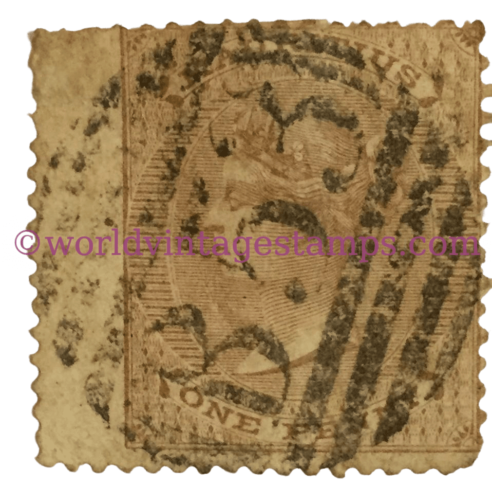 Queen Victoria 1819-1901 - One Penny - Mauritius Postage Stamps