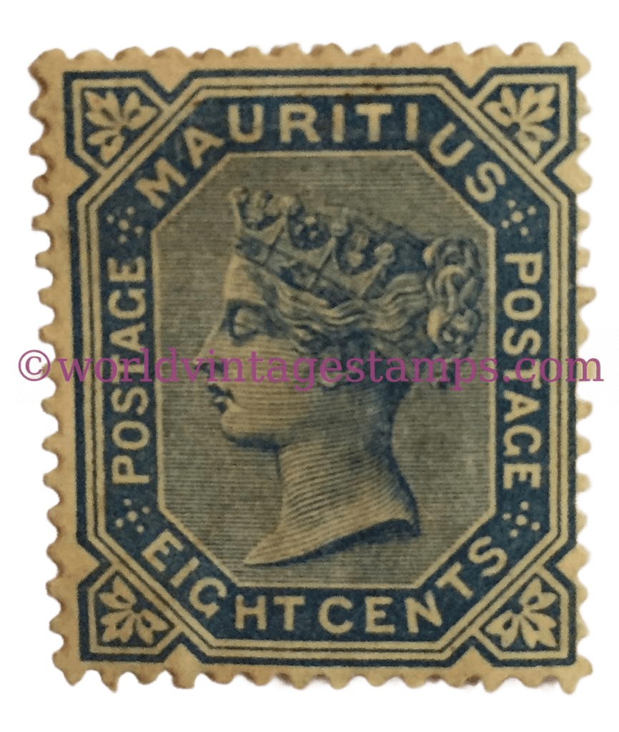 Queen Victoria 1819-1901 - 8c - Mauritian Cent