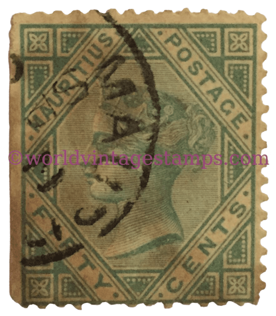 Queen Victoria 1819-1901 - 50c- Mauritian cent