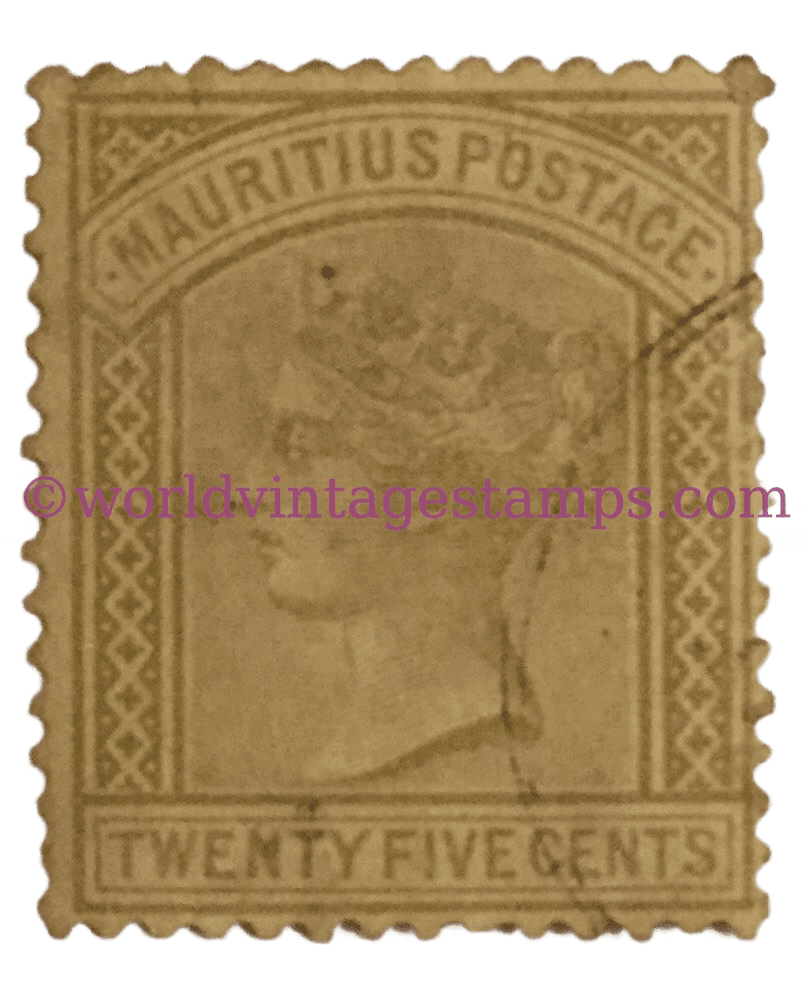 Queen Victoria 1819-1901 25c - Mauritian Cent