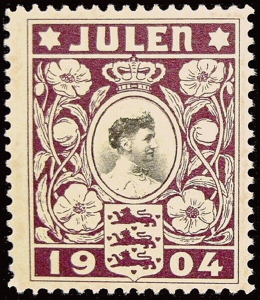 First_Christmas_Seal,_Denmark,_1904