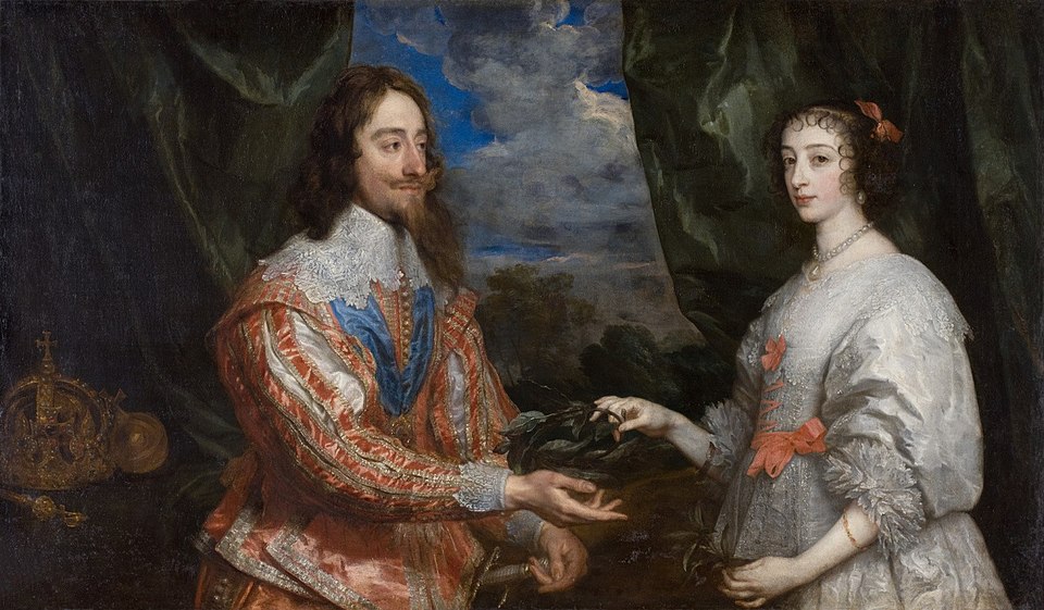 Portrait of King Charles I and Queen Henrietta Maria by Van Dyck